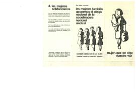 Mujer: que se oiga nuestra voz