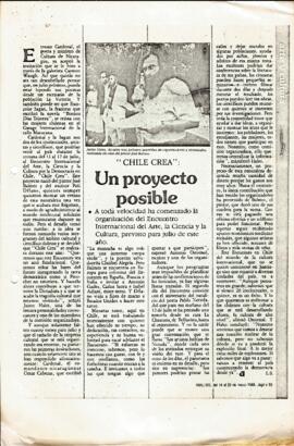 Chile Crea: Un proyecto posible.
