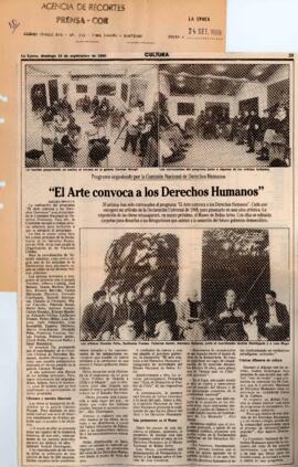 El arte convoca a los derechos humanos.