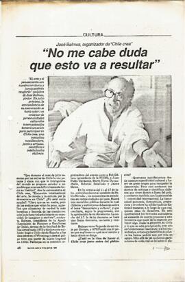 José Balmes: no me cabe duda que esto va a resultar.