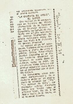 La Cantata de Chile, el lunes.