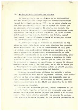 IX. Privación de la nacionalidad chilena