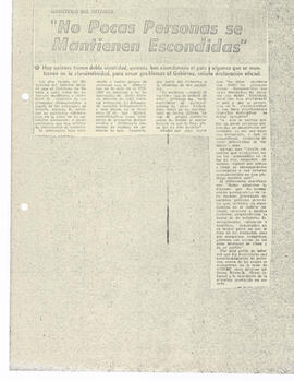 [Compilación de prensa: Ayuno de Matilde Urrutia en la Embajada de EEUU] (7)