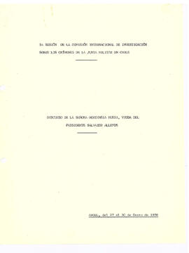 Discurso de la señora Hortensia Bussi, viuda del Presidente Salvador Allende (1)