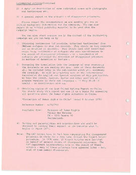 Amnesty campaign for disappeared in Chile NS 260 1976 (2)