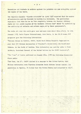 Pinochet-Vorster. Conspiracy against the human race (9)