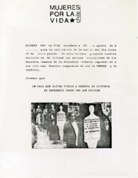 Mujeres por la vida agradece a Ud...