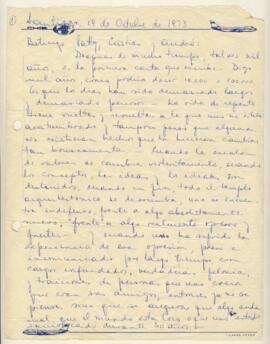 Carta a su hijo Beto y su familia.