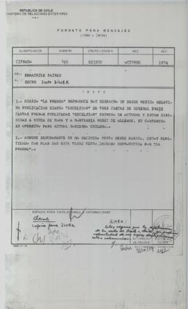 [Télex Cifrado 745]
