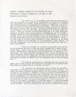 [Querella y denuncia...]