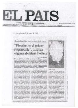 Pinochet es el primer responsable