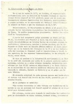 La intervención imperialista en Chile