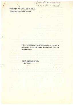 The protection of human rights and the impact of emergency situations un international law: the c...