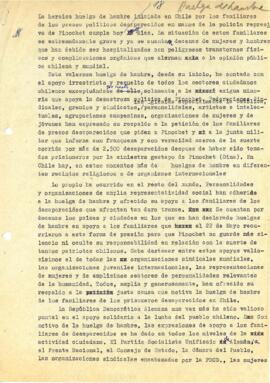 La heroica huelga de hambre...