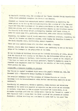 Pinochet-Vorster. Conspiracy against the human race (7)