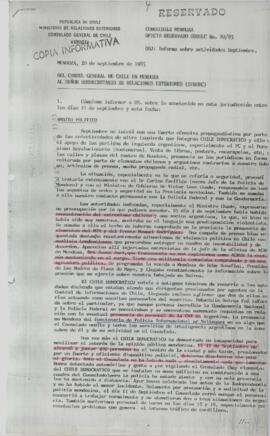 Oficio Reservado (Subsec) Nº 80/85