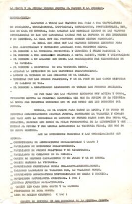 La mujer por el pueblo unidos contra el hambre y la opresión
