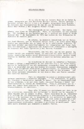 Declaración pública