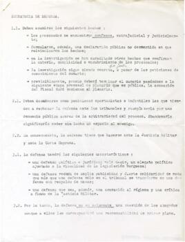 Estrategia de defensa.