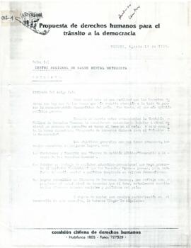 Propuesta de derechos humanos para el tránsito a la democracia