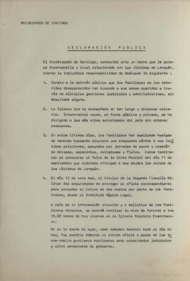 Declaración pública