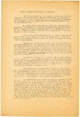 Carta abierta a cinco meses de angustia