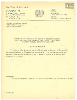 Estudio de los informes de violaciones de los Derechos Humanos en Chile (1)