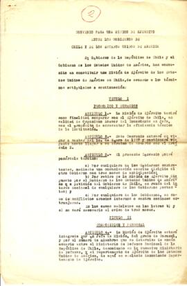 Convenio para una misión de Ejército entre Chile y Estados Unidos