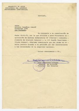 En respuesta a su comunicación...
