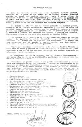 Declaración pública