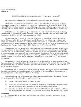 Estudio de los informes de violaciones de los derechos humanos en Chile, con particular referenci...