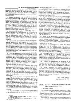 Situación de los derechos humanos y las libertades fundamentales en Chile