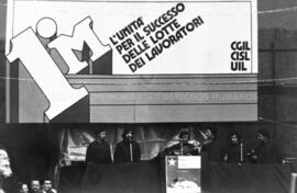 Inti-Illimani, acto 1 de mayo, Italia.
