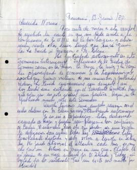 Querida Norma: Poco antes de viajar...