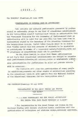 Comisión Internacional Investigadora de los Crímenes de la Junta Militar en Chile. Quinta sesión....