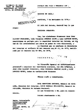 Decreto N° 1822