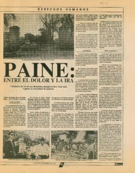 Paine: Entre el dolor y la ira