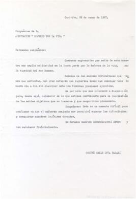 Compañeras de la Agrupación " Mujeres por la Vida"