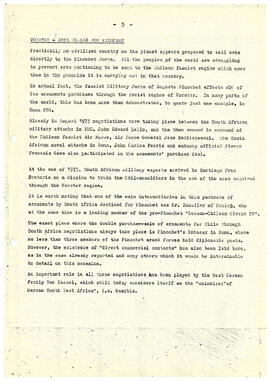 Pinochet-Vorster. Conspiracy against the human race (5)