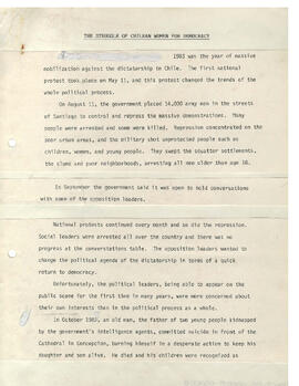 The Struggle of Chilean Women for Democracy (1)