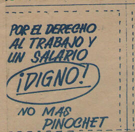 Por el derecho al trabajo y un salario ¡DIGNO!