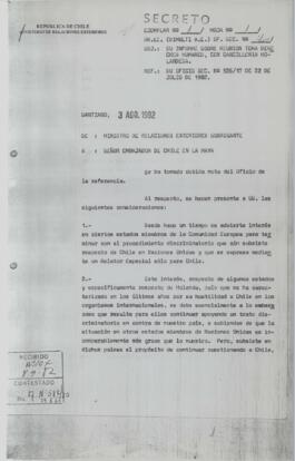 RR.EE. (DIMULTI A.E.) Of. Sec. Nº 4/1