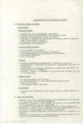 Organización del Programa de Salud