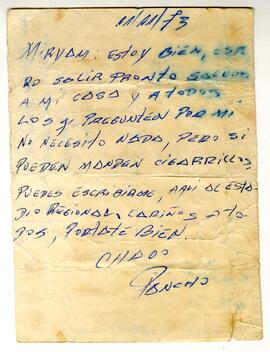 Miriam, estoy bien, espero salir...
