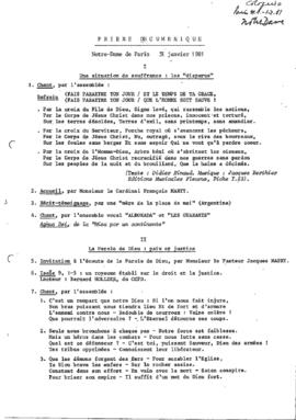 Priere ecumenique