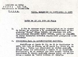 Bando N° 17. Extracto