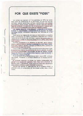 Porqué existe PIDDE (1)