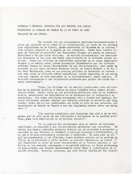 [Querella y denuncia...] (1)