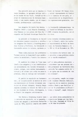Una petición para que se expulse del Brasil al Coronel ® Sergio Arredondo González…