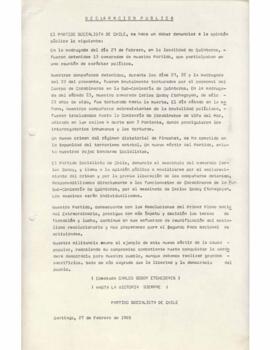 Declaración Pública